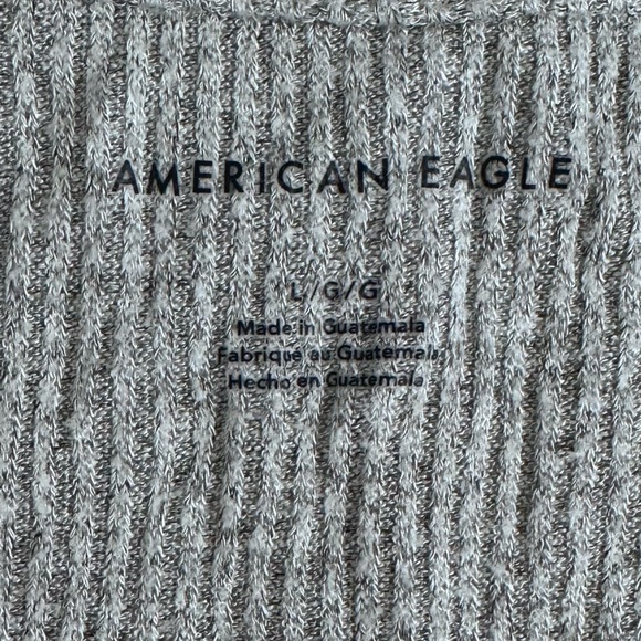American Eagle, L, grey, ribbed tank top - Picture 2 of 4